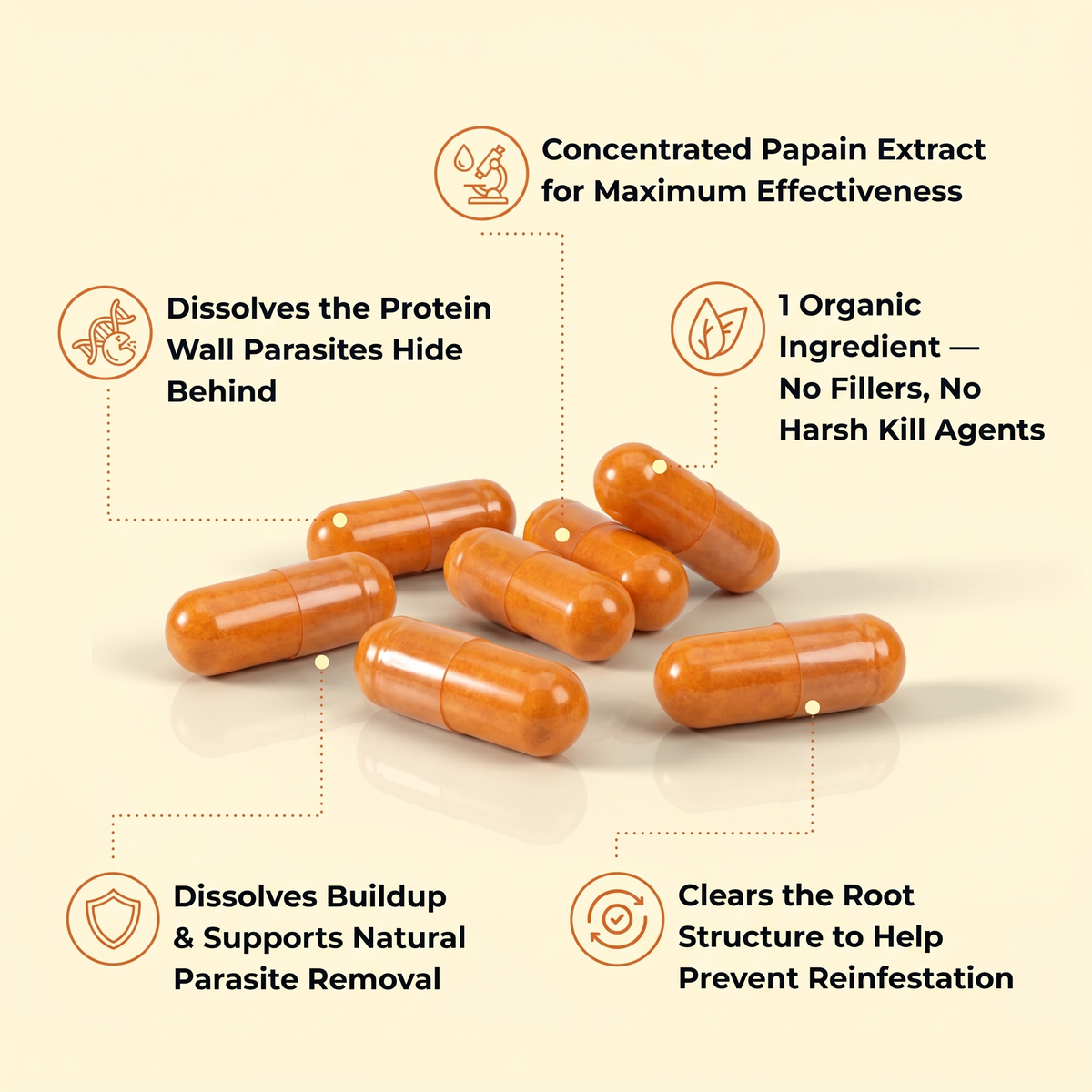 Organic Papaya Extract Capsules